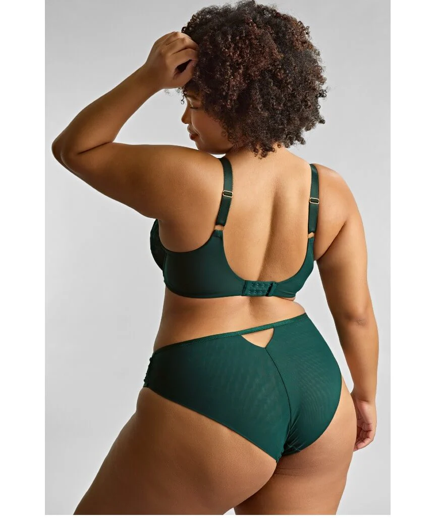 Sculptresse Josephine High Leg Brief - Forest Green - Image 6