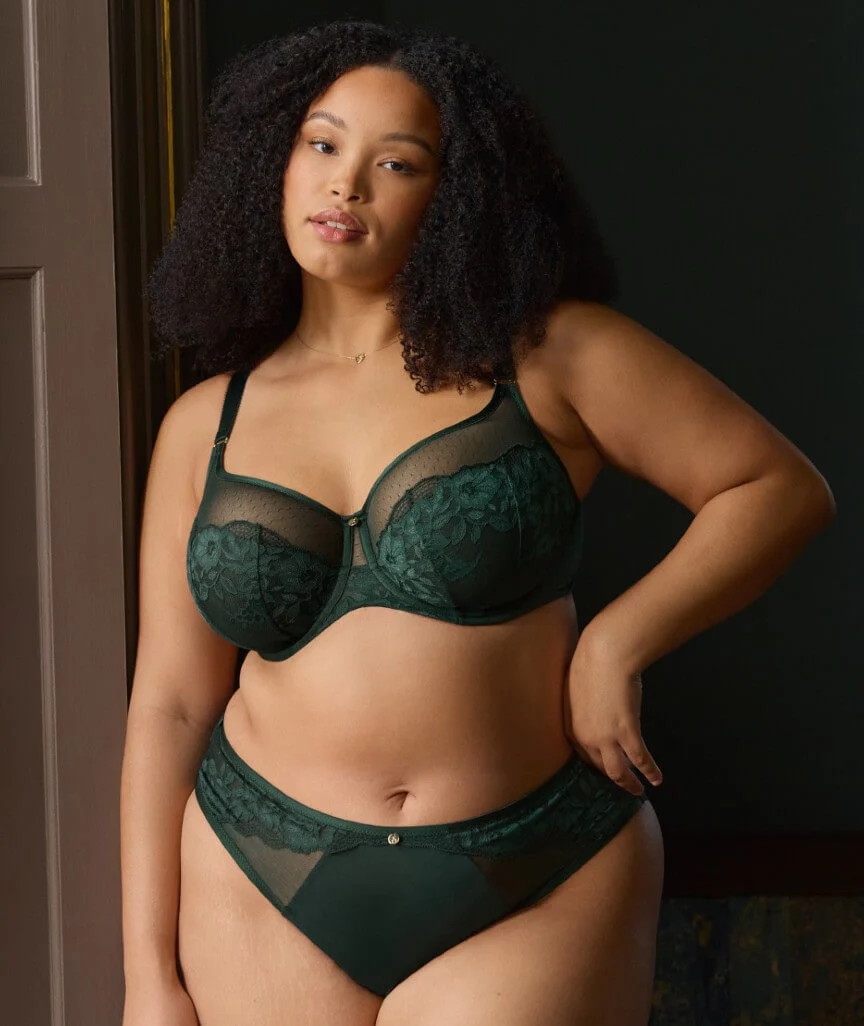Sculptresse Josephine High Leg Brief - Forest Green - Image 8