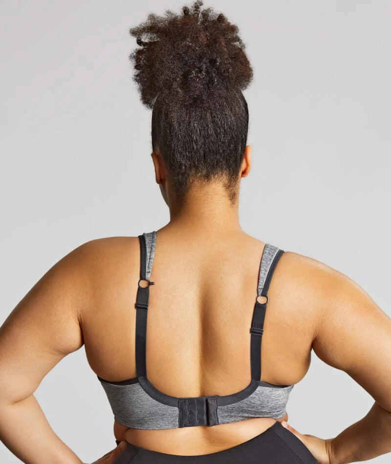 Sculptresse Activate Non Padded Underwired Sports Bra - Charcoal Marle - Image 11