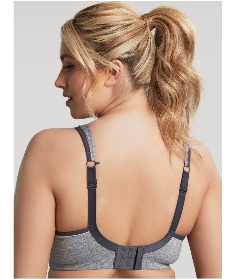 Sculptresse Activate Non Padded Underwired Sports Bra - Charcoal Marle - Image 12