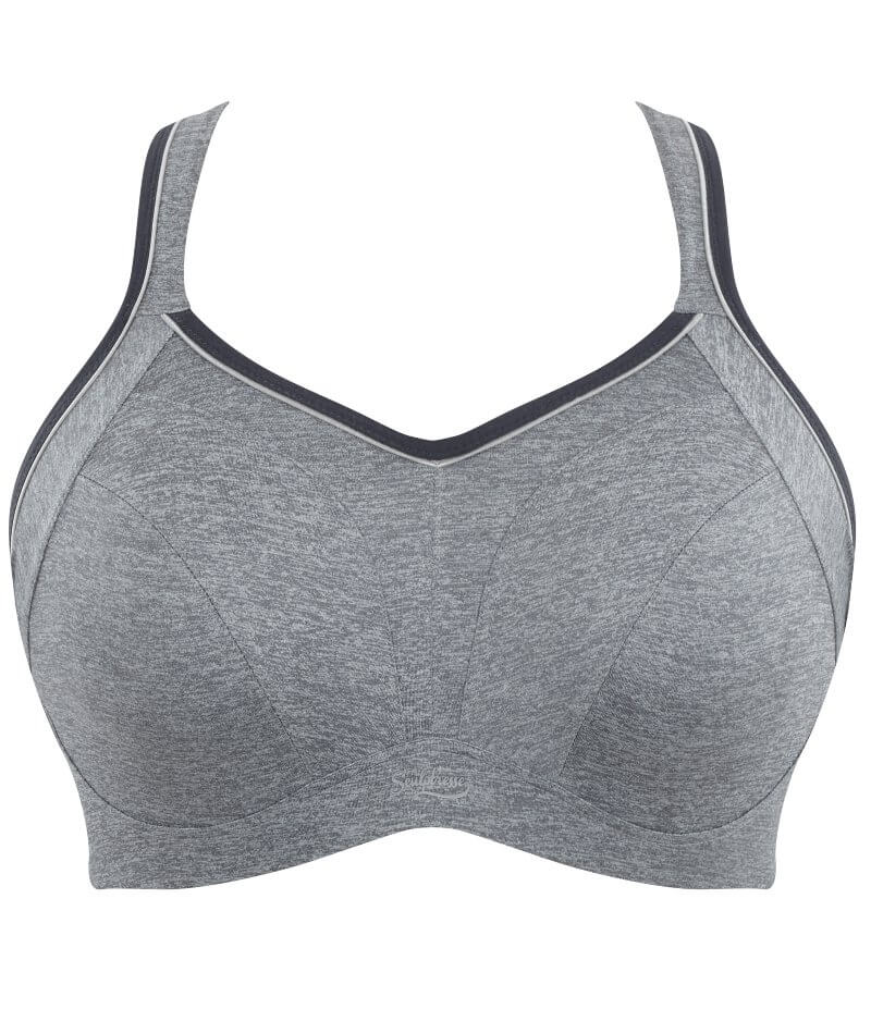 Sculptresse Activate Non Padded Underwired Sports Bra - Charcoal Marle - Image 14
