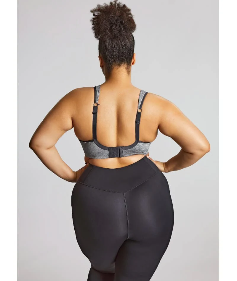 Sculptresse Activate Non Padded Underwired Sports Bra - Charcoal Marle - Image 17