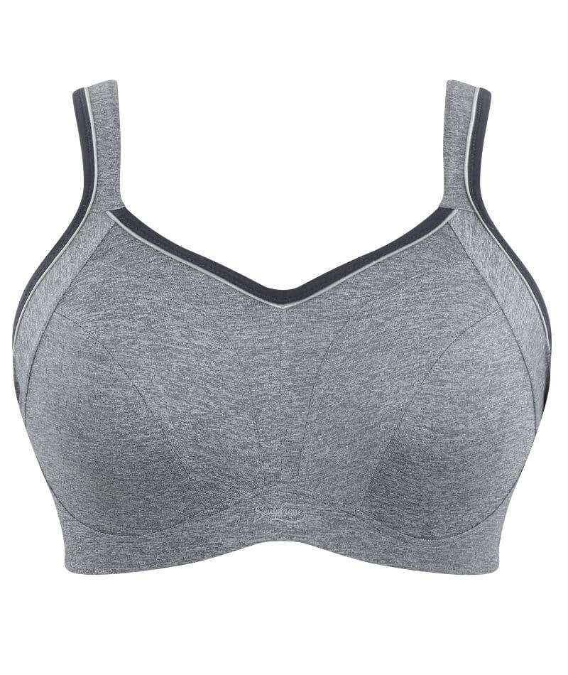 Sculptresse Activate Non Padded Underwired Sports Bra - Charcoal Marle - Image 20