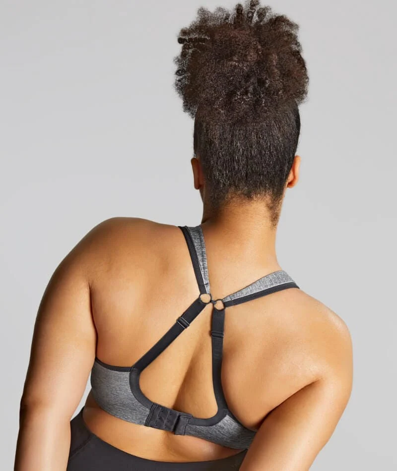 Sculptresse Activate Non Padded Underwired Sports Bra - Charcoal Marle - Image 8