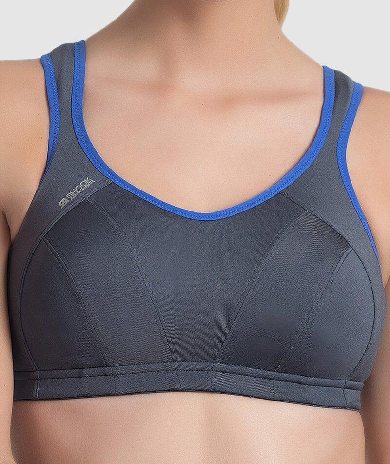 Shock Absorber Active Multisport Wire-Free Support Bra - Dark Grey - Image 3
