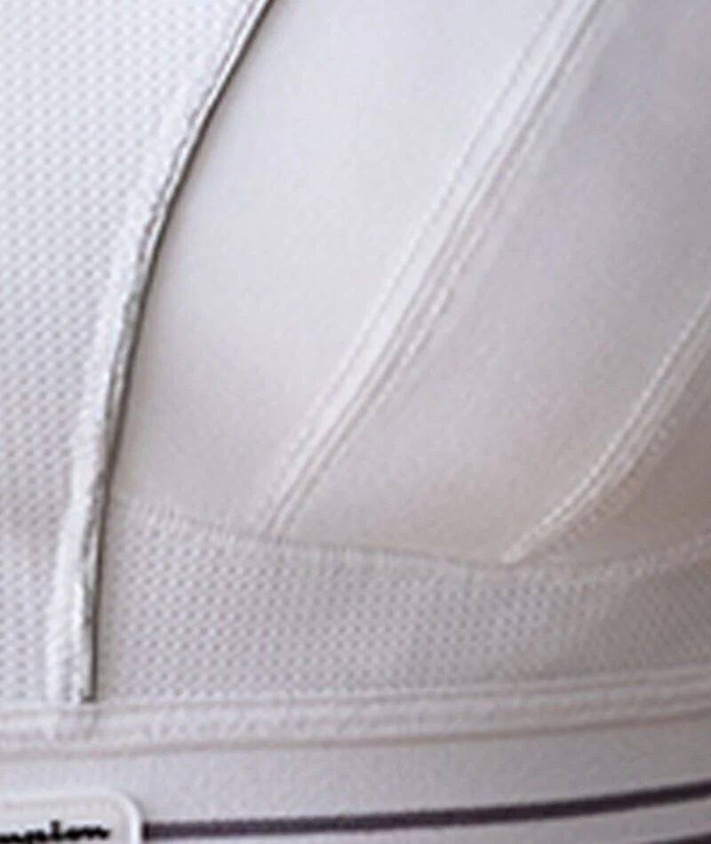 Shock Absorber Ultimate Run Wire-Free Racerback Sports Bra - White/Silver - Image 6