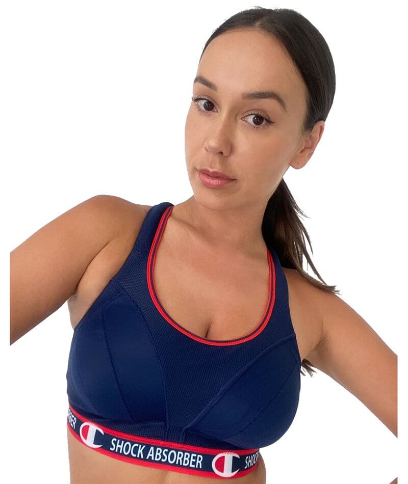 Shock Absorber Ultimate Run Wire-free High Impact Sports Bra - Athletic Navy - Image 3