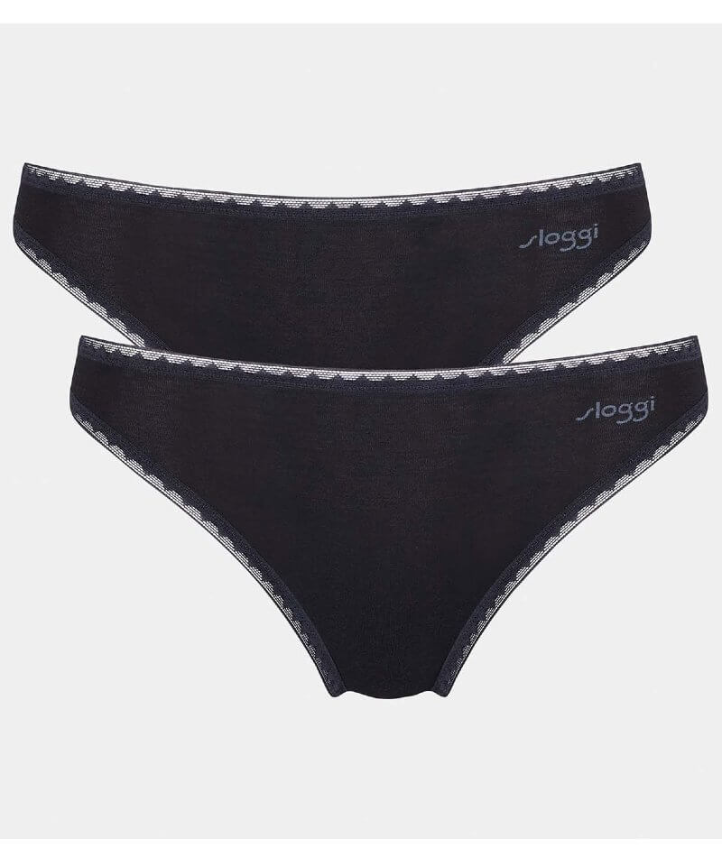 Sloggi Go Tai 2 Pack Brief - Black - Image 5