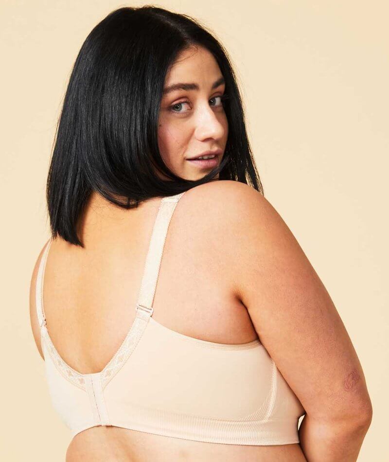 Sugar Candy Fuller Bust Seamless F-Hh Cup Wire-Free Lounge Bra -  Nude - Image 2