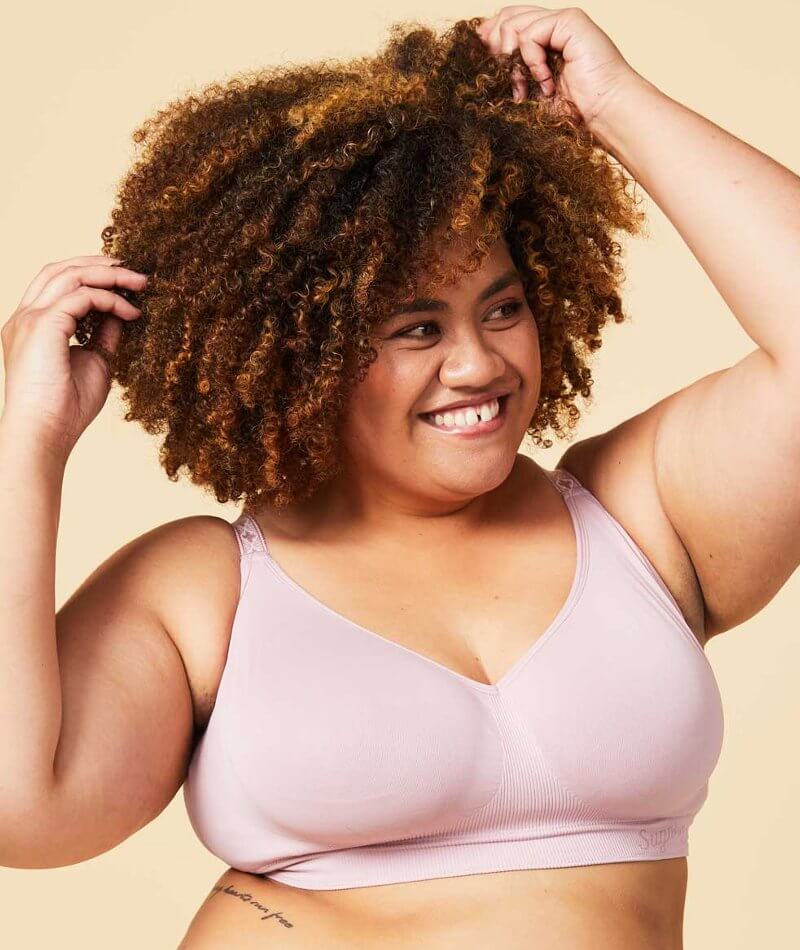 Sugar Candy Fuller Bust Seamless F-Hh Cup Wire-Free Lounge Bra - Pink - Image 4