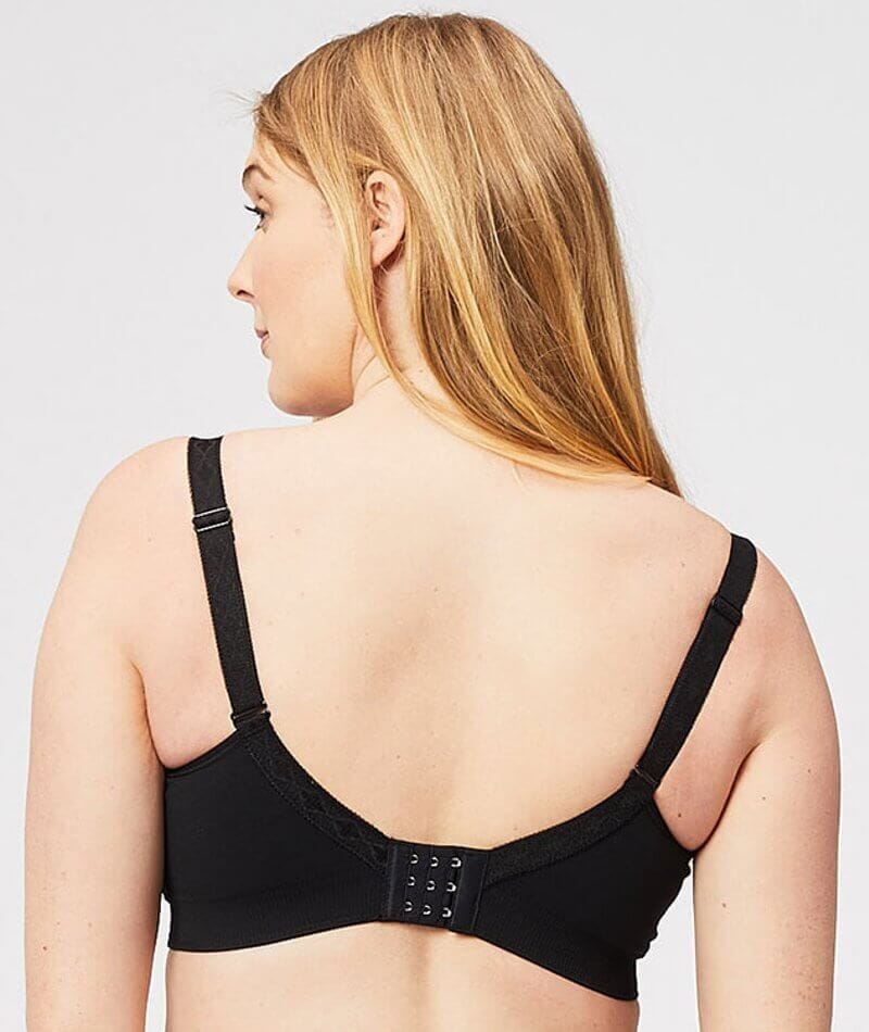 Cake Maternity Popping Candy Fuller Bust Seamless F-Hh Cup Wire-Free Nursing Bra - Black - Image 2