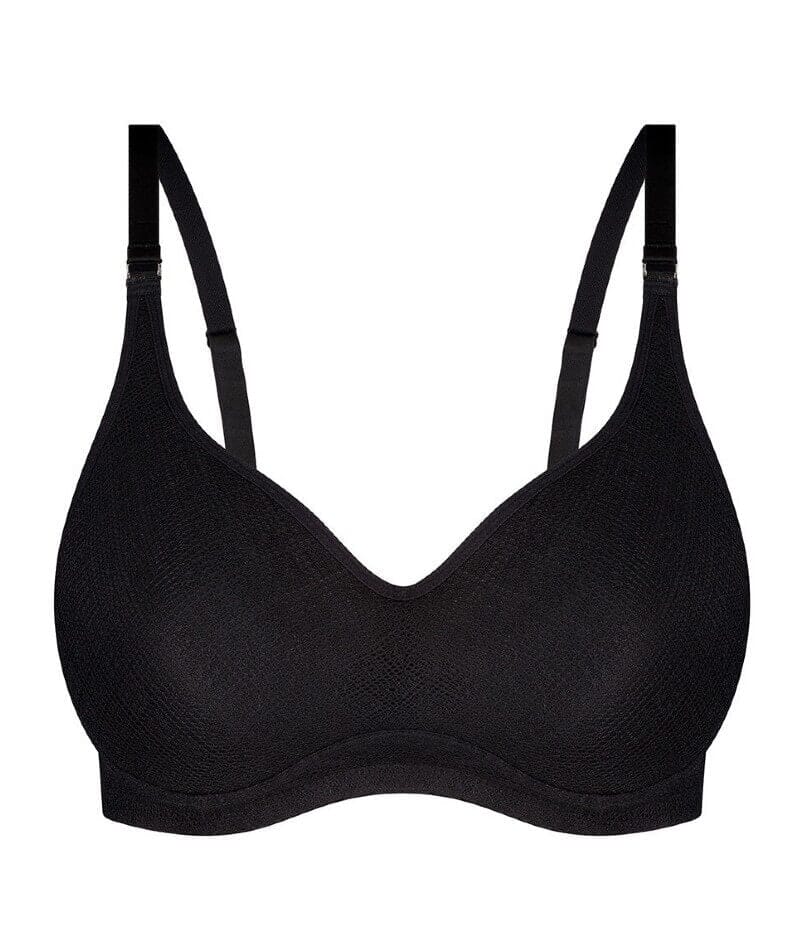 Triumph Amour Maternity Lace Padded Wire-free Bra  - Black - Image 5
