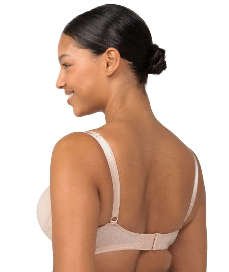 Triumph Amour Maternity Lace Padded Wire-free Bra - Nude Pink - Image 3