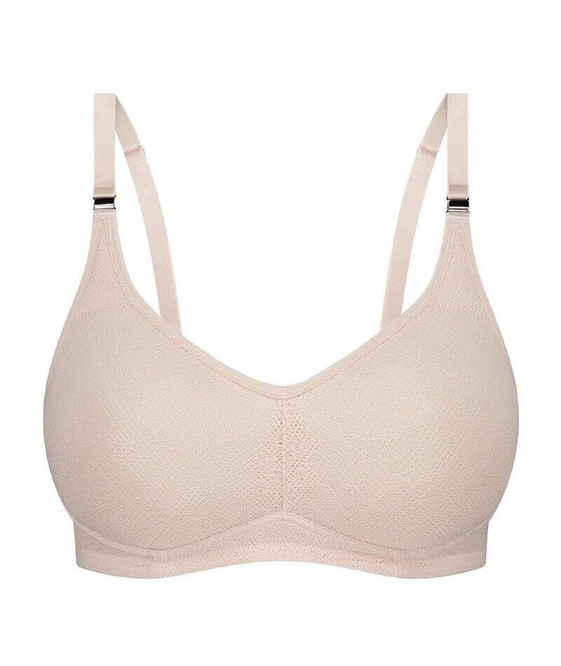 Triumph Amour Maternity Lace Padded Wire-free Bra - Nude Pink - Image 6