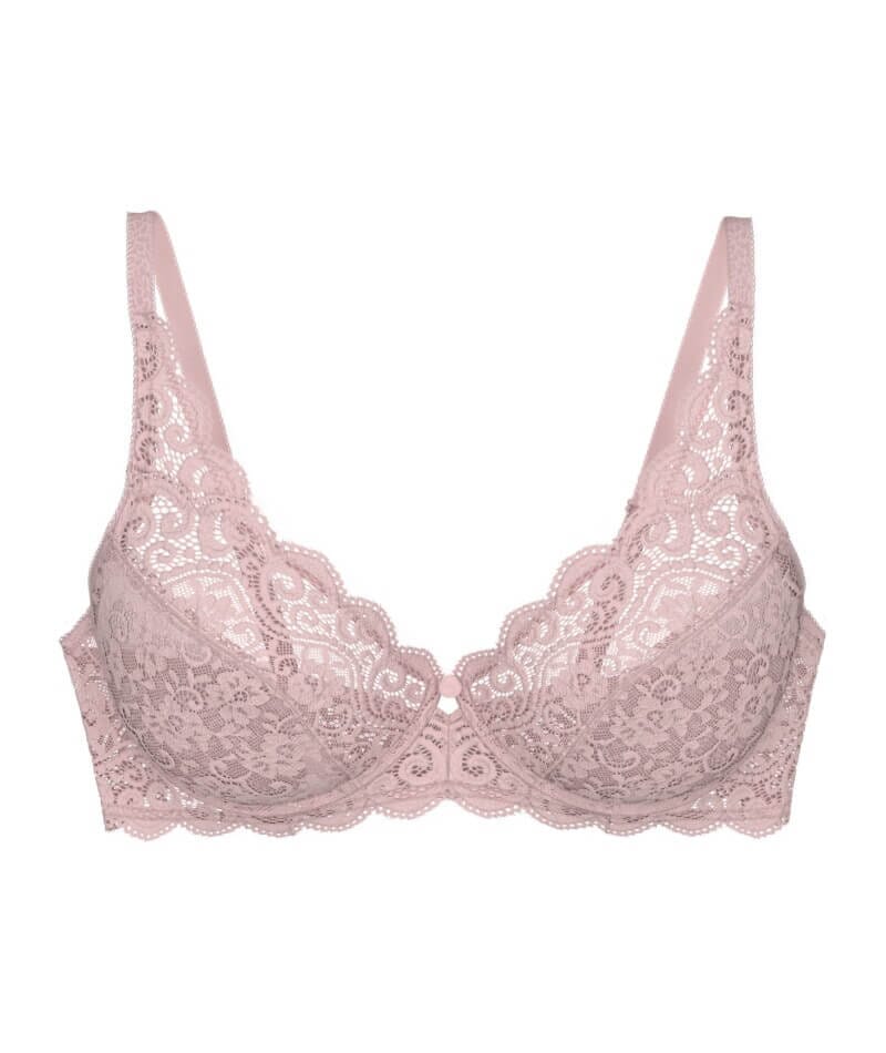 Triumph Amourette Balconette Underwire Non-Padded Bra - Mauve Rose - Image 5