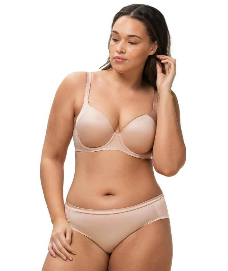 Triumph Body Make-up Soft Touch Padded Bra - Neutral Beige - Image 5
