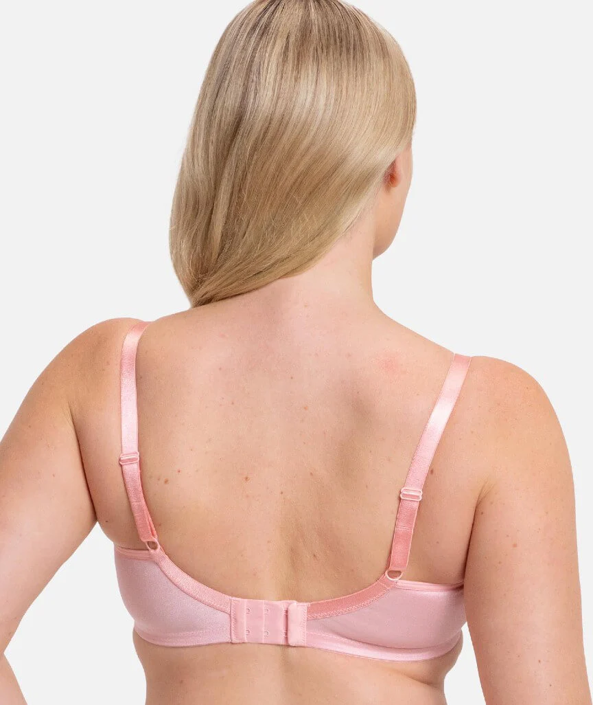Triumph Embroidered Minimizer Bra - Strawberry Cream - Image 2
