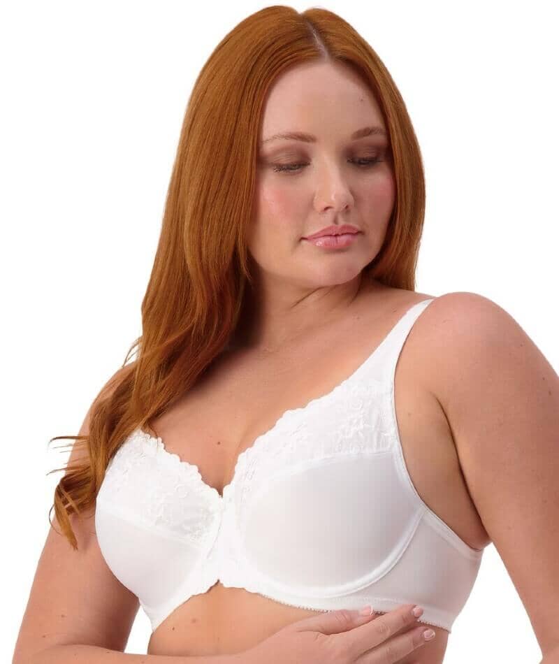 Triumph Embroidered Minimizer Bra - White - Image 3