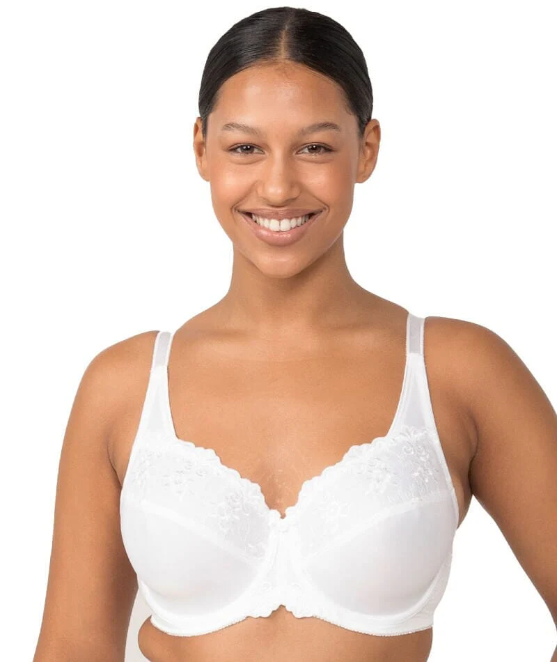 Triumph Embroidered Minimizer Bra - White - Image 8