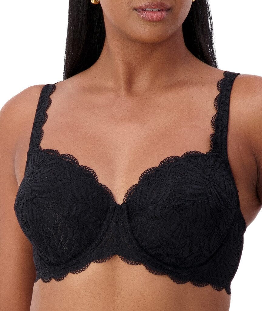 Triumph Essential Lace Balconette Bra - Black - Image 6
