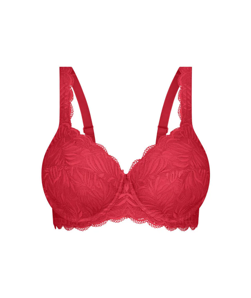 Triumph Essential Lace Balconette Bra - Mars Red - Image 5
