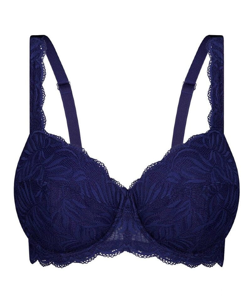 Triumph Essential Lace Balconette Bra - Navy Blue - Image 5