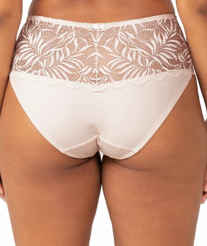 Triumph Essential Lace Maxi Brief - Nude Pink - Image 2