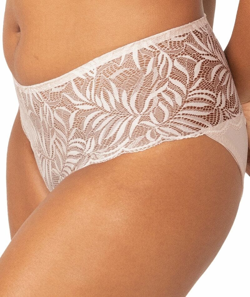 Triumph Essential Lace Maxi Brief - Nude Pink - Image 3