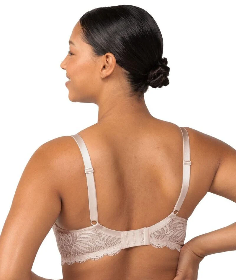 Triumph Essential Lace Underwire Half-Cup Padded Balconette Bra - Nude Pink - Image 4