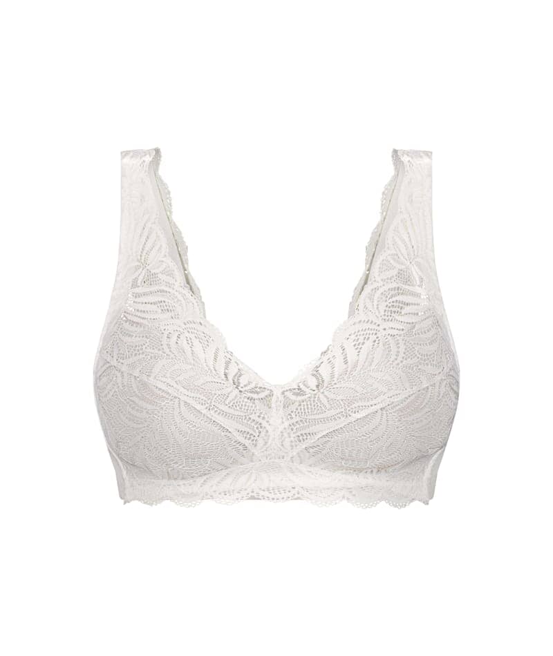 Triumph Essential Lace Wire-free Bra - White - Image 9