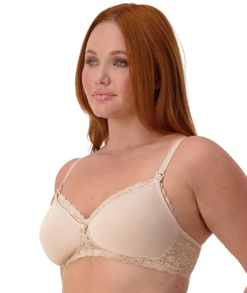 Triumph Gorgeous Mama Lace Maternity & Nursing Wire-free Bra - Nude - Image 4