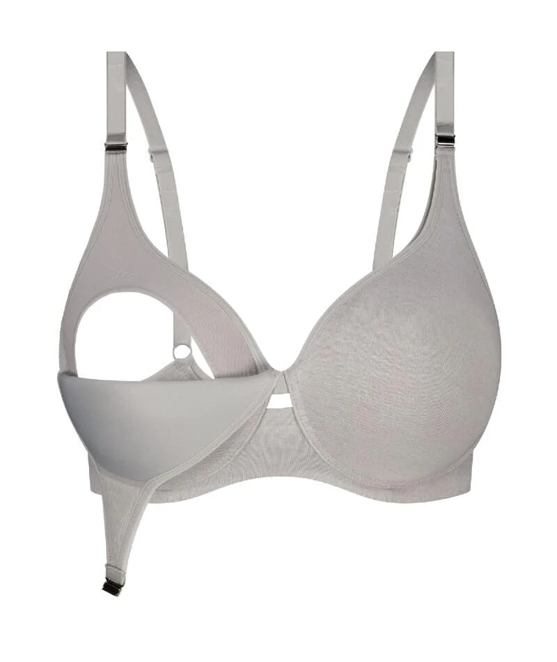Triumph Gorgeous Maternity Padded Wire-free Bra - Grey - Image 5