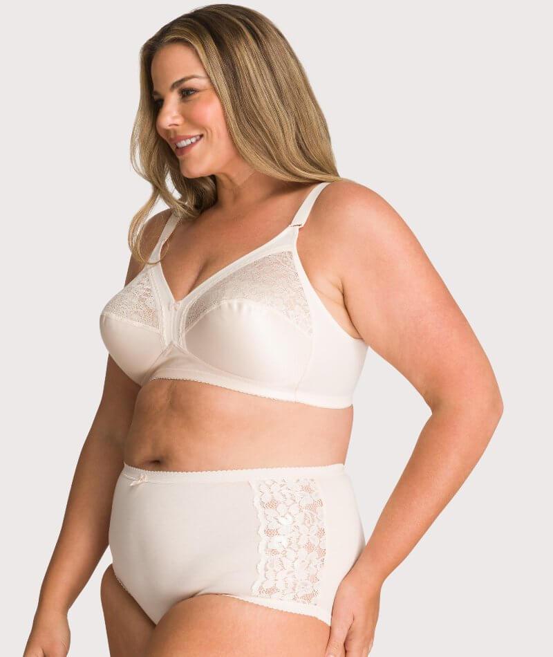 Triumph Kiss of Cotton Wire-free Bra - Fresh Powder - Image 9