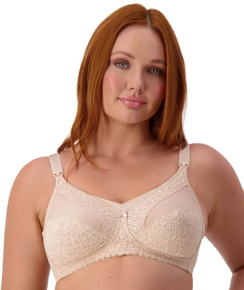 Triumph Lace Maternity Wire-Free Bra - Nude - Image 7
