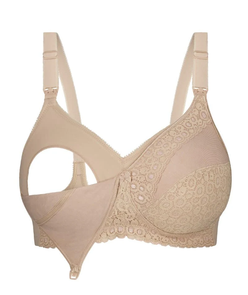 Triumph Lace Maternity Wire-Free Bra - Nude - Image 9