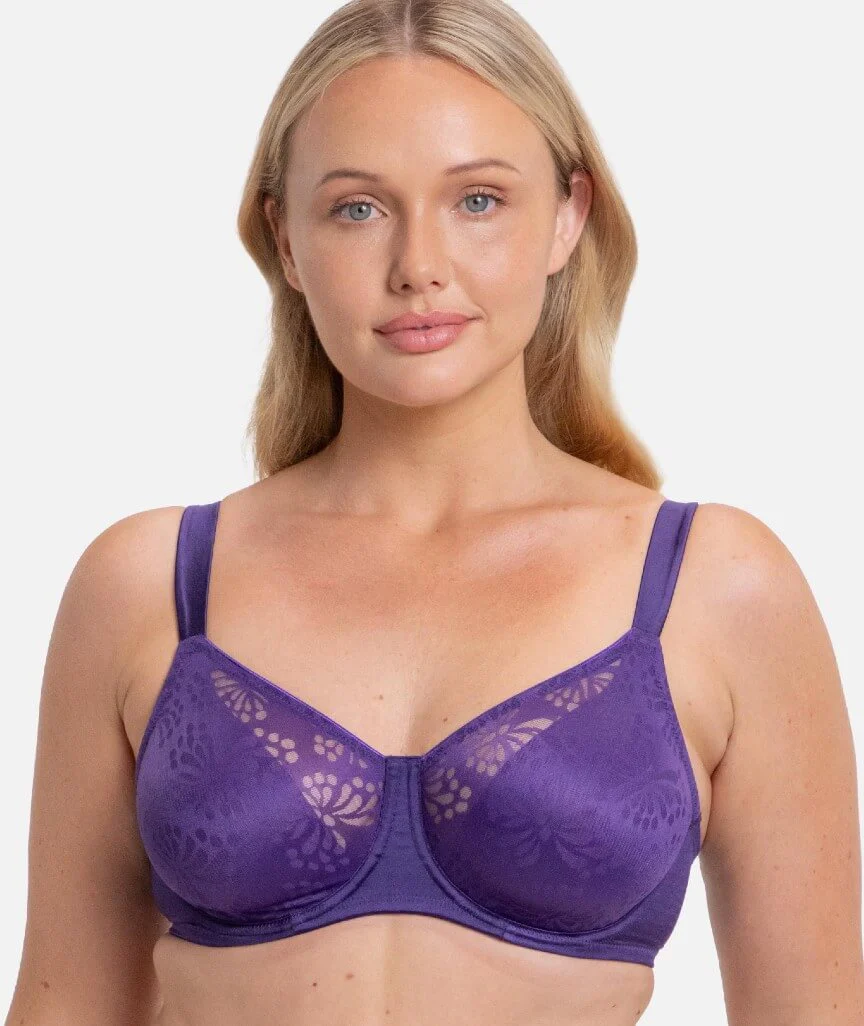 Triumph Lacy Minimizer Bra - Prussian Blue - Image 3