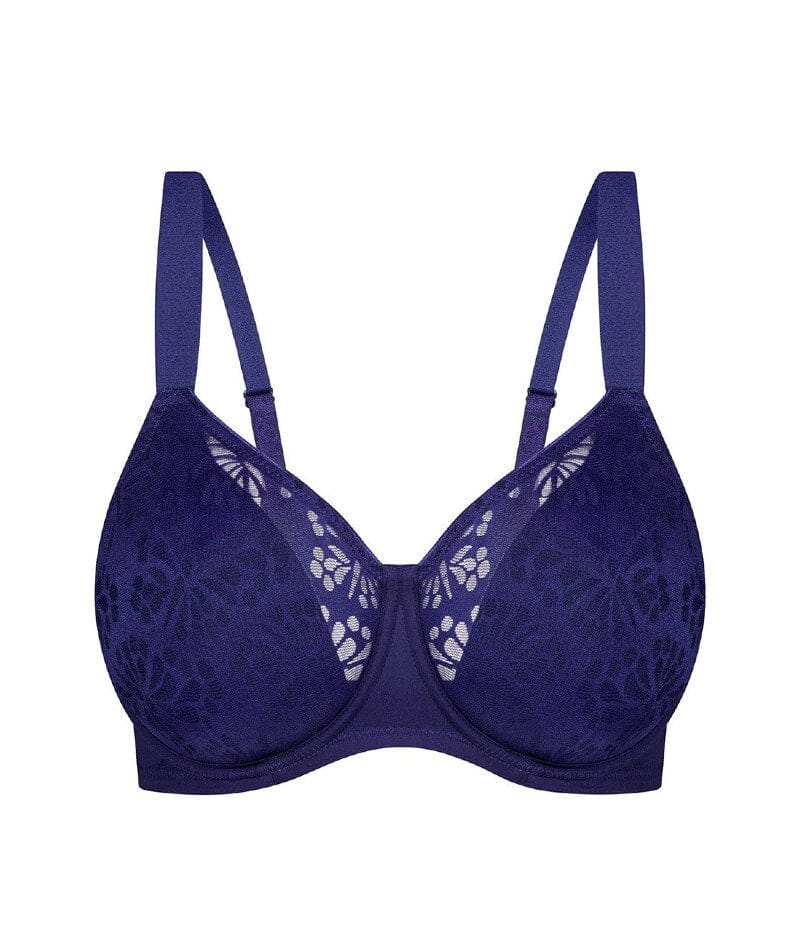 Triumph Lacy Minimizer Bra - True Navy - Image 5