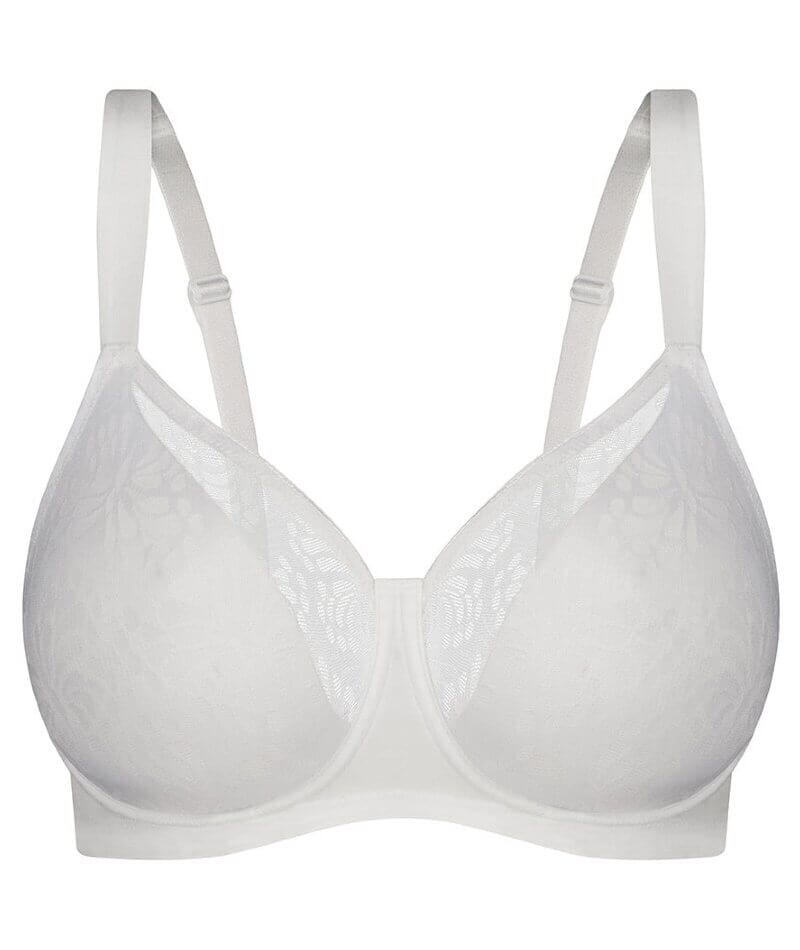 Triumph Lacy Minimizer Bra - White - Image 8