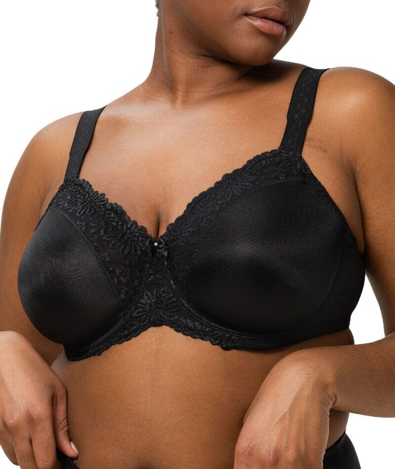 Triumph Ladyform Soft Minimizer Bra - Black - Image 3