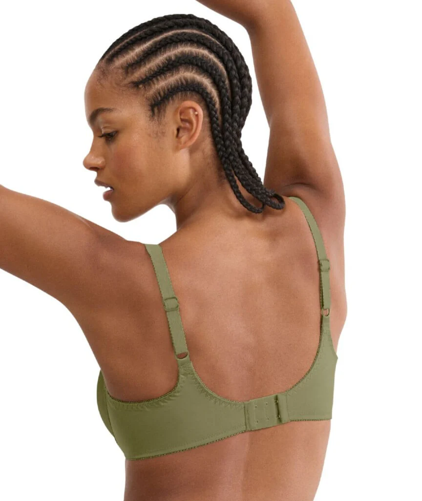 Triumph Ladyform Soft Minimizer Bra - Olive Gold - Image 2