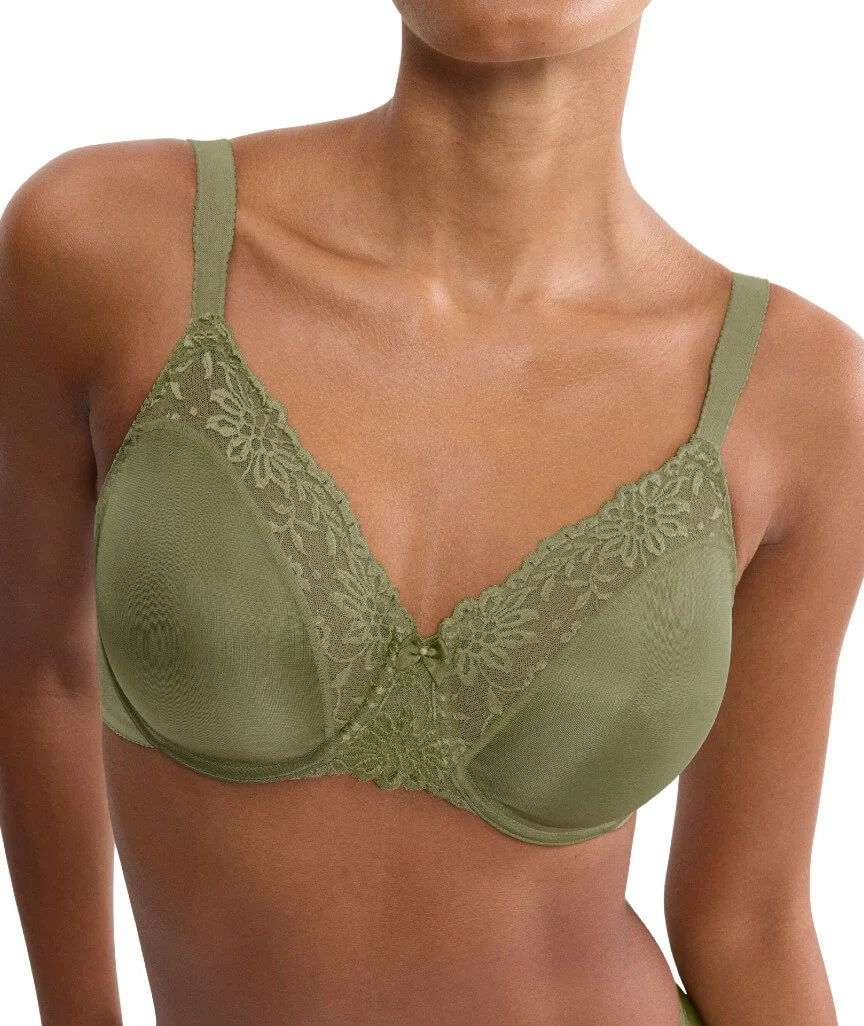 Triumph Ladyform Soft Minimizer Bra - Olive Gold - Image 3