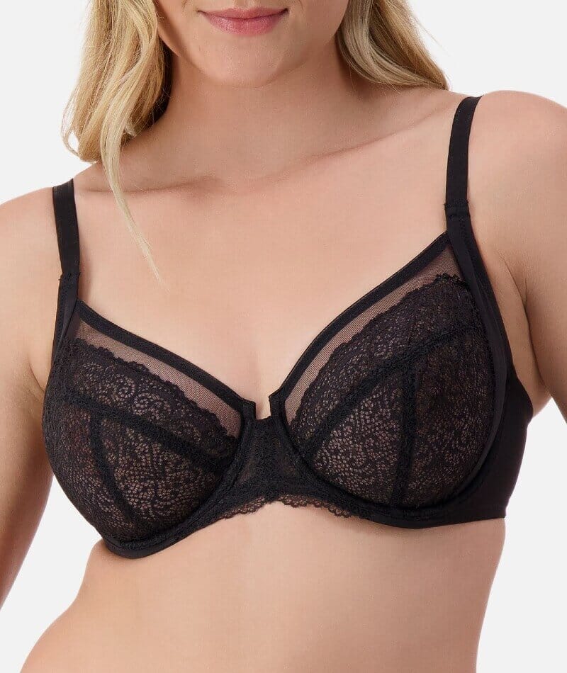 Triumph Sheer Balconette Bra - Black - Image 4
