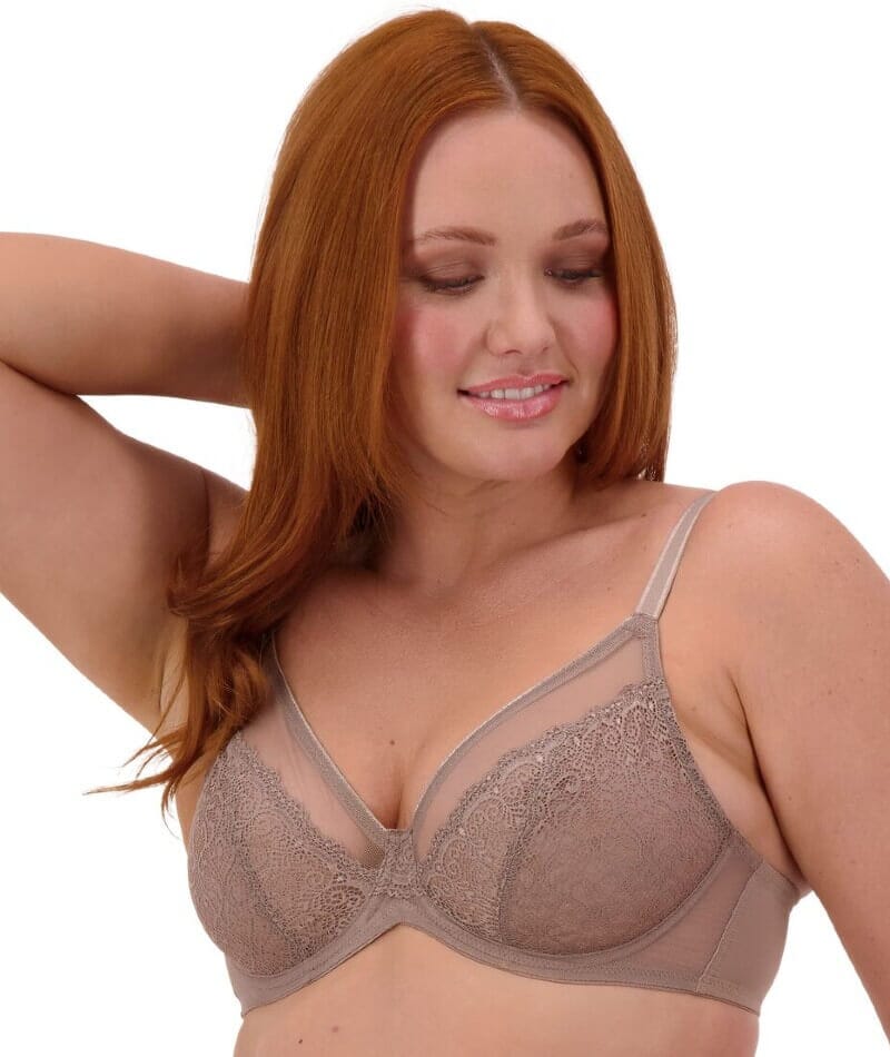 Triumph Sheer Minimizer Bra - Mocca - Image 4