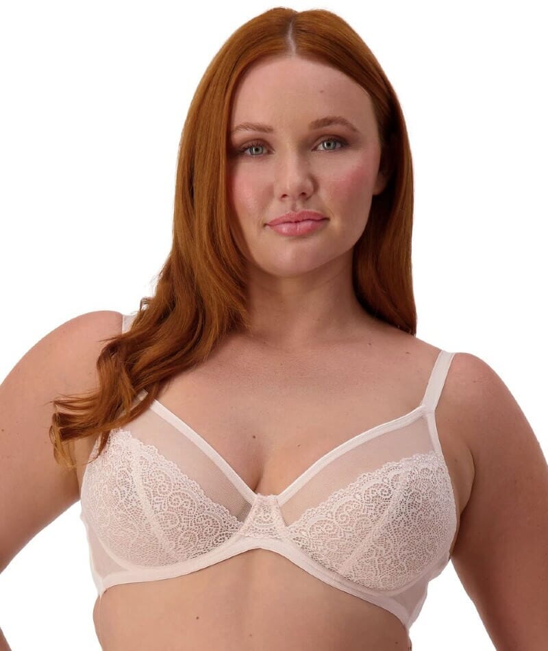 Triumph Sheer Minimizer Bra - Nude Pink - Image 2