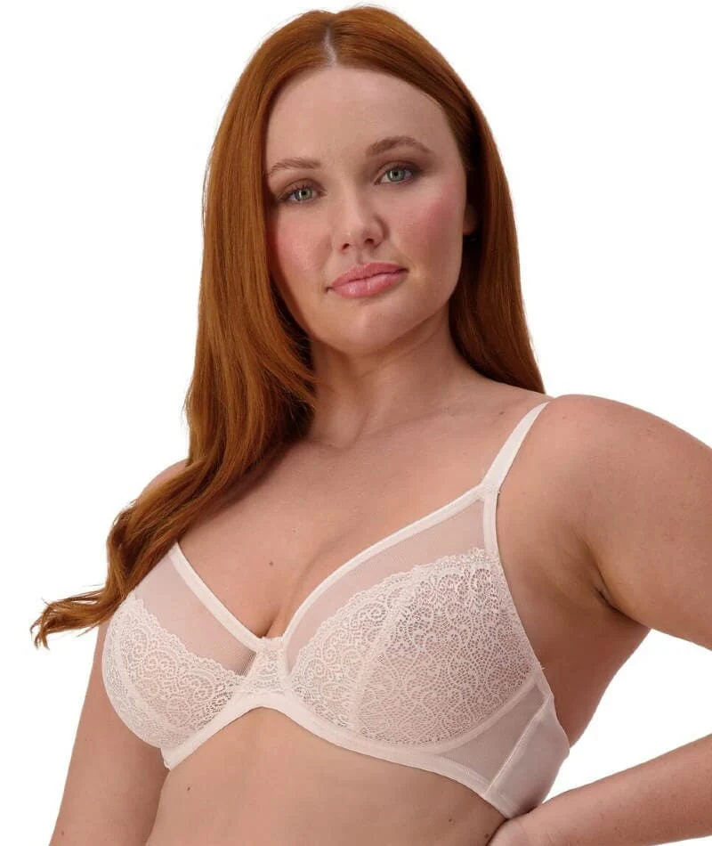 Triumph Sheer Minimizer Bra - Nude Pink - Image 6