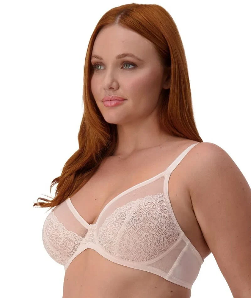 Triumph Sheer Minimizer Bra - Nude Pink - Image 7