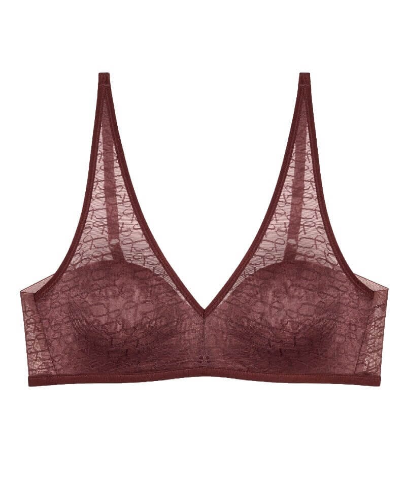 Triumph Signature Sheer Padded Wire-free Bra - Decadent Chocolate - Image 4