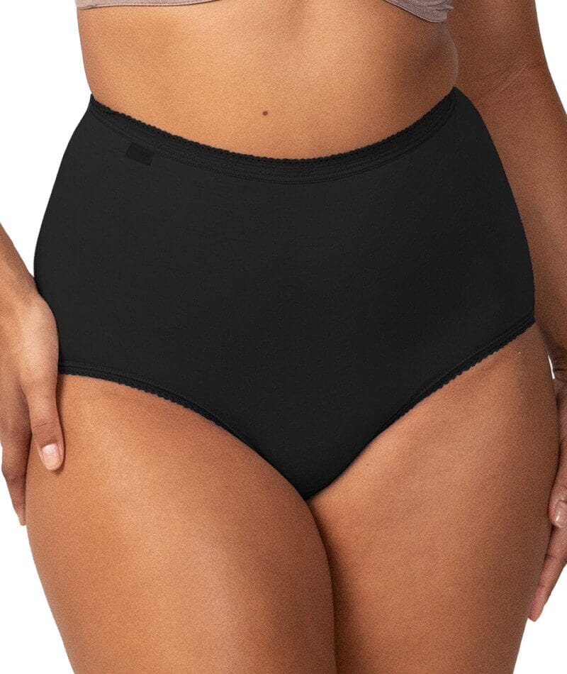 Sloggi Maxi Brief 2 Pack - Black - Image 3