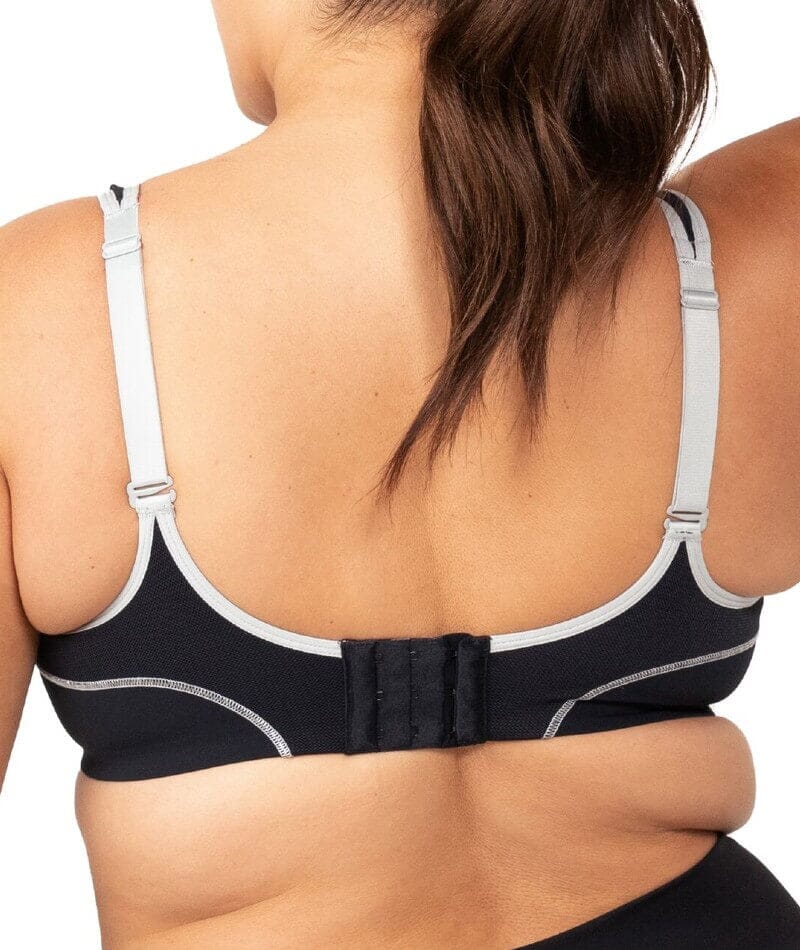 Triumph Triaction Performance Sports Bra - Black / Silver - Image 7