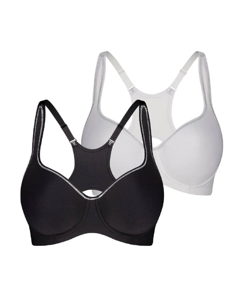 Triumph Triaction Racerback 2 Pack - Black/White - Image 8